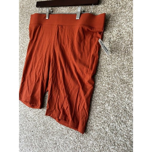 Old Navy Ribbed Dream High Waisted Orange Shorts Size Large Tall - Picture 2 of 7
